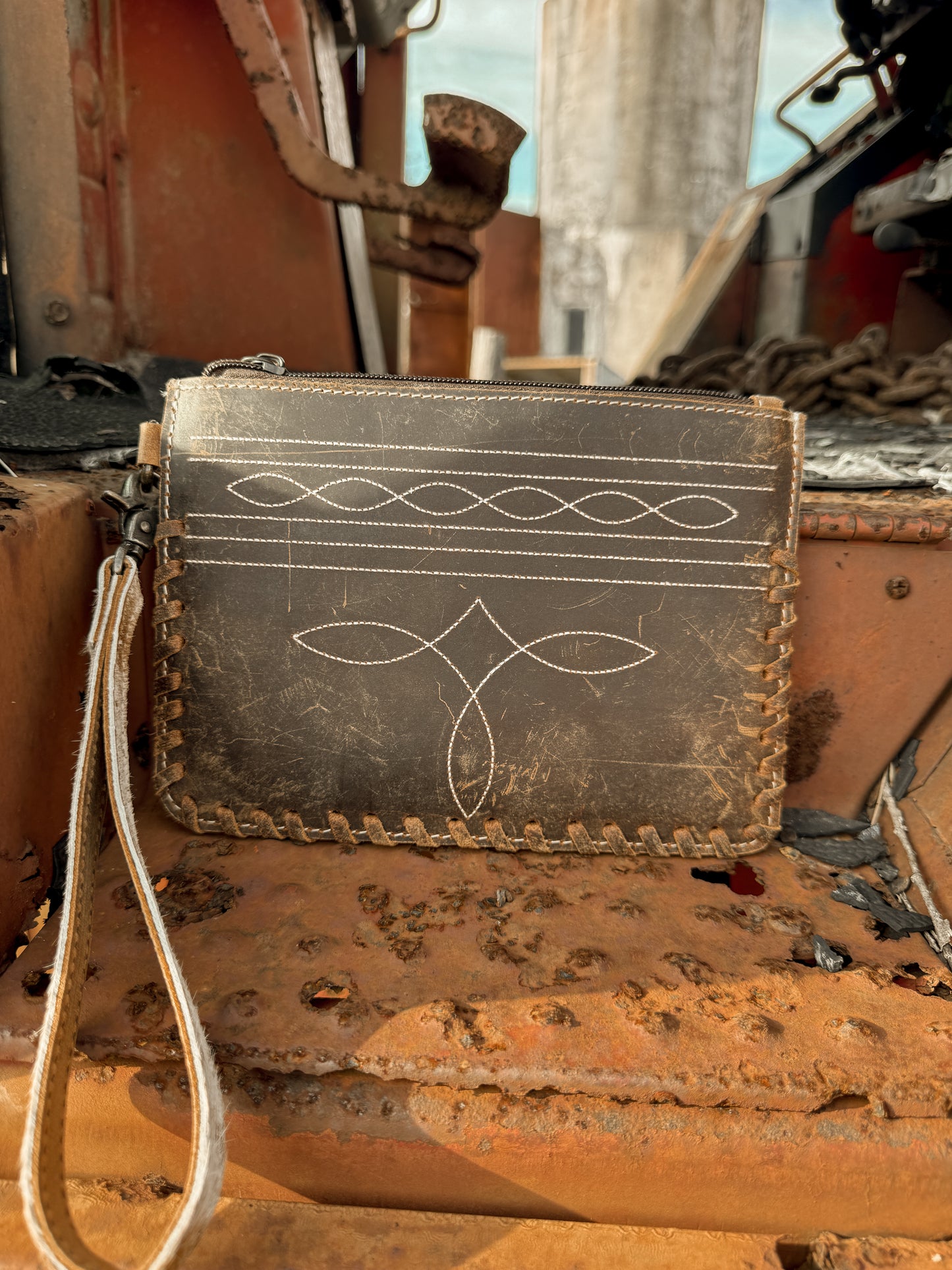 Stitch and Hide Wristlet