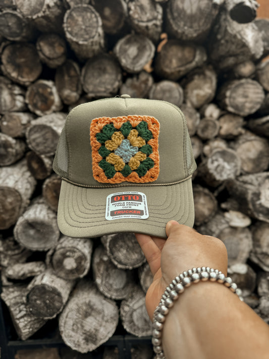 Granny Square Trucker