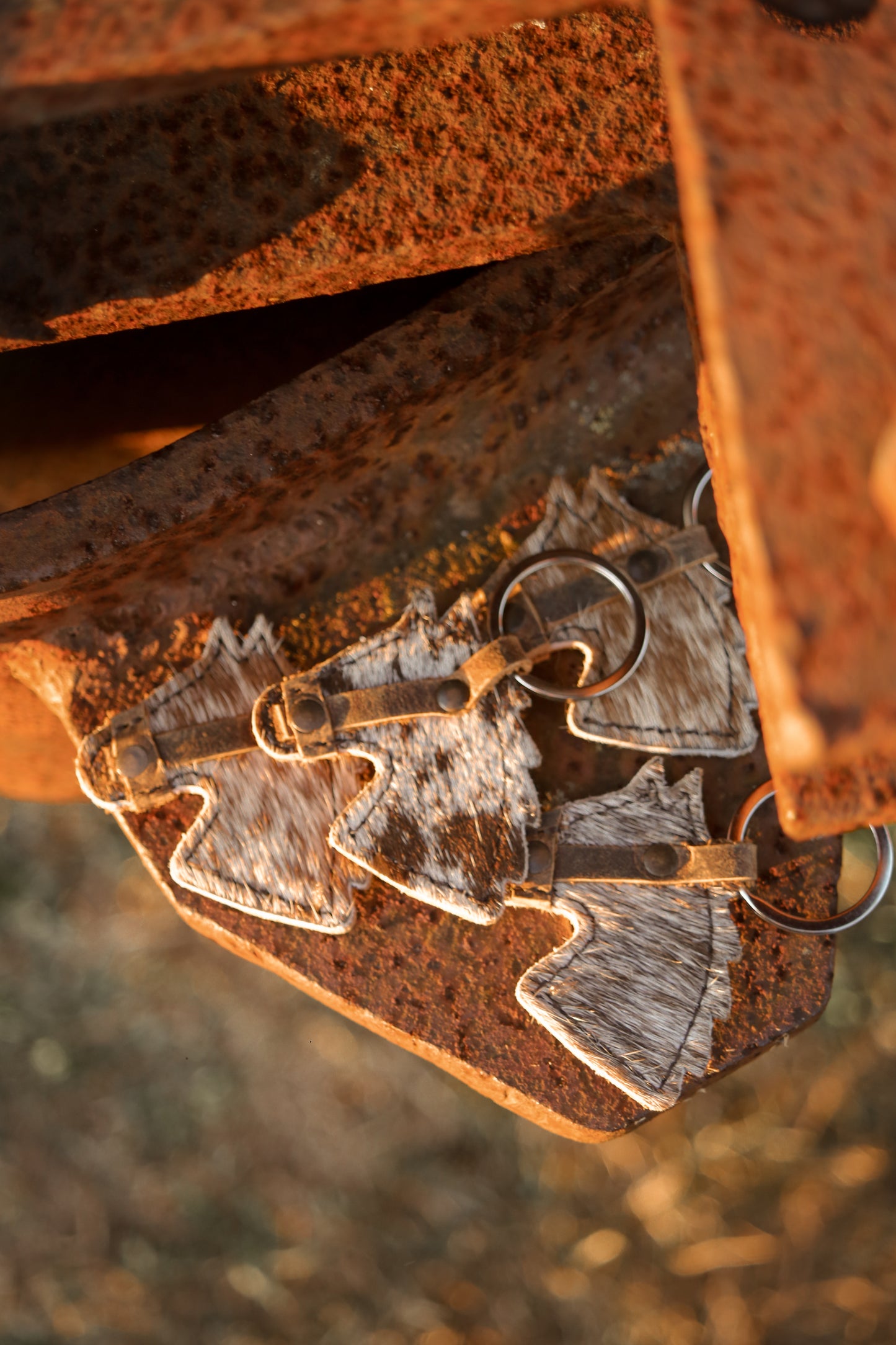 Mini Cowhide Horse Charm