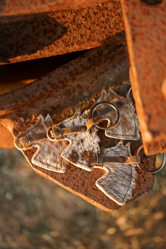 Mini Cowhide Horse Charm