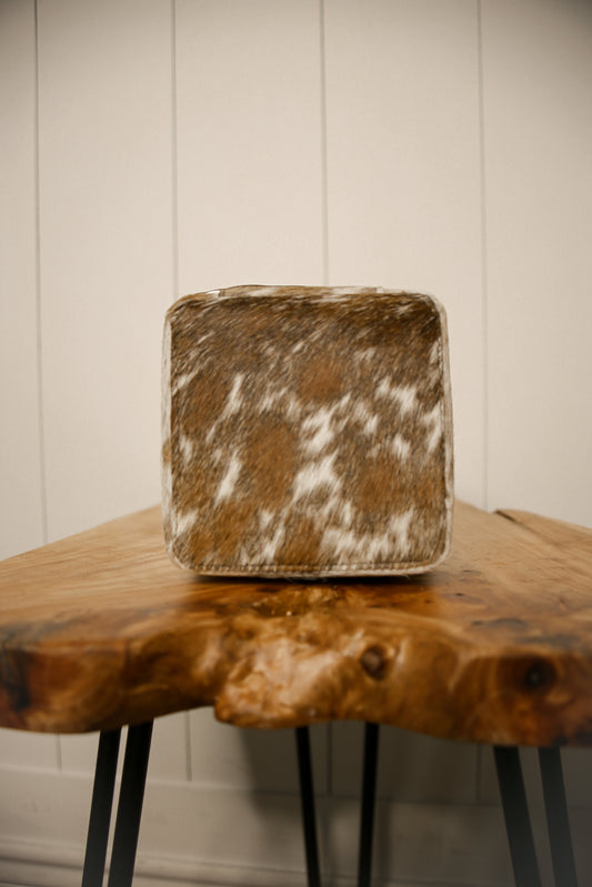 Square Cowhide Jewelry Box