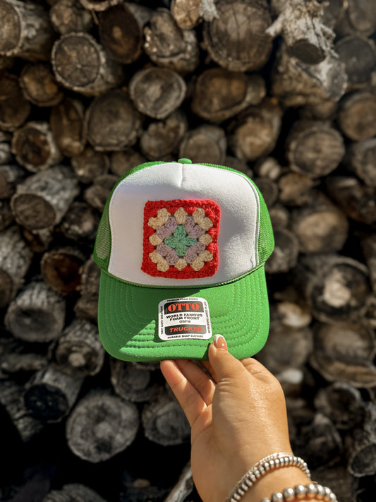 Granny Square Trucker