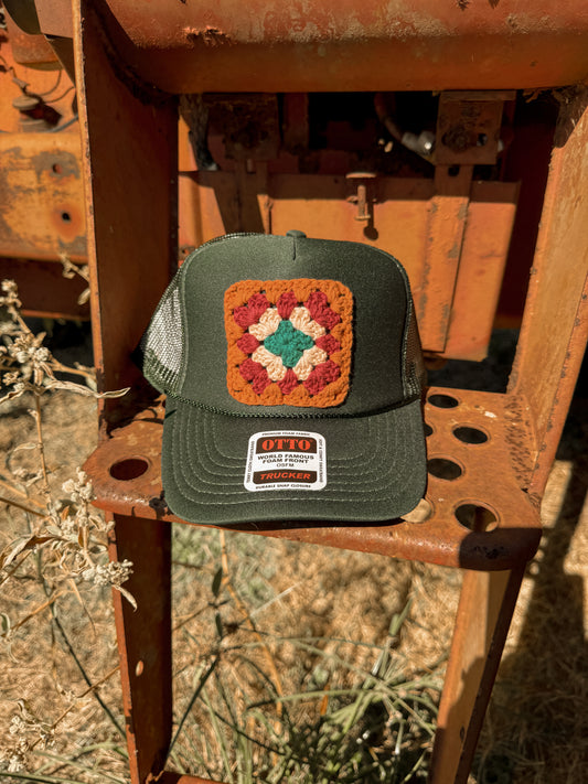 Granny Square Trucker