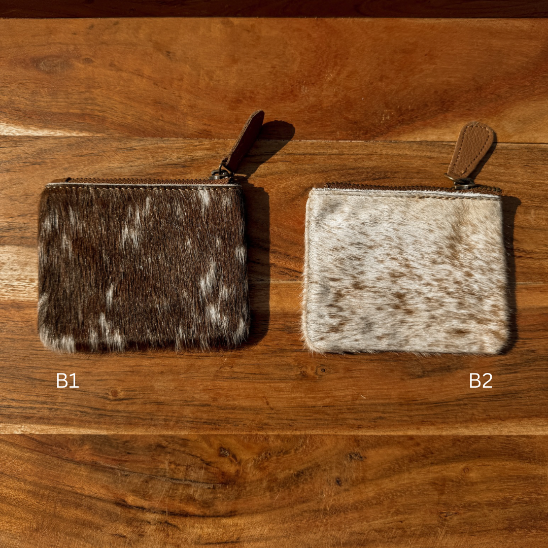 Cowhide Coin Purse