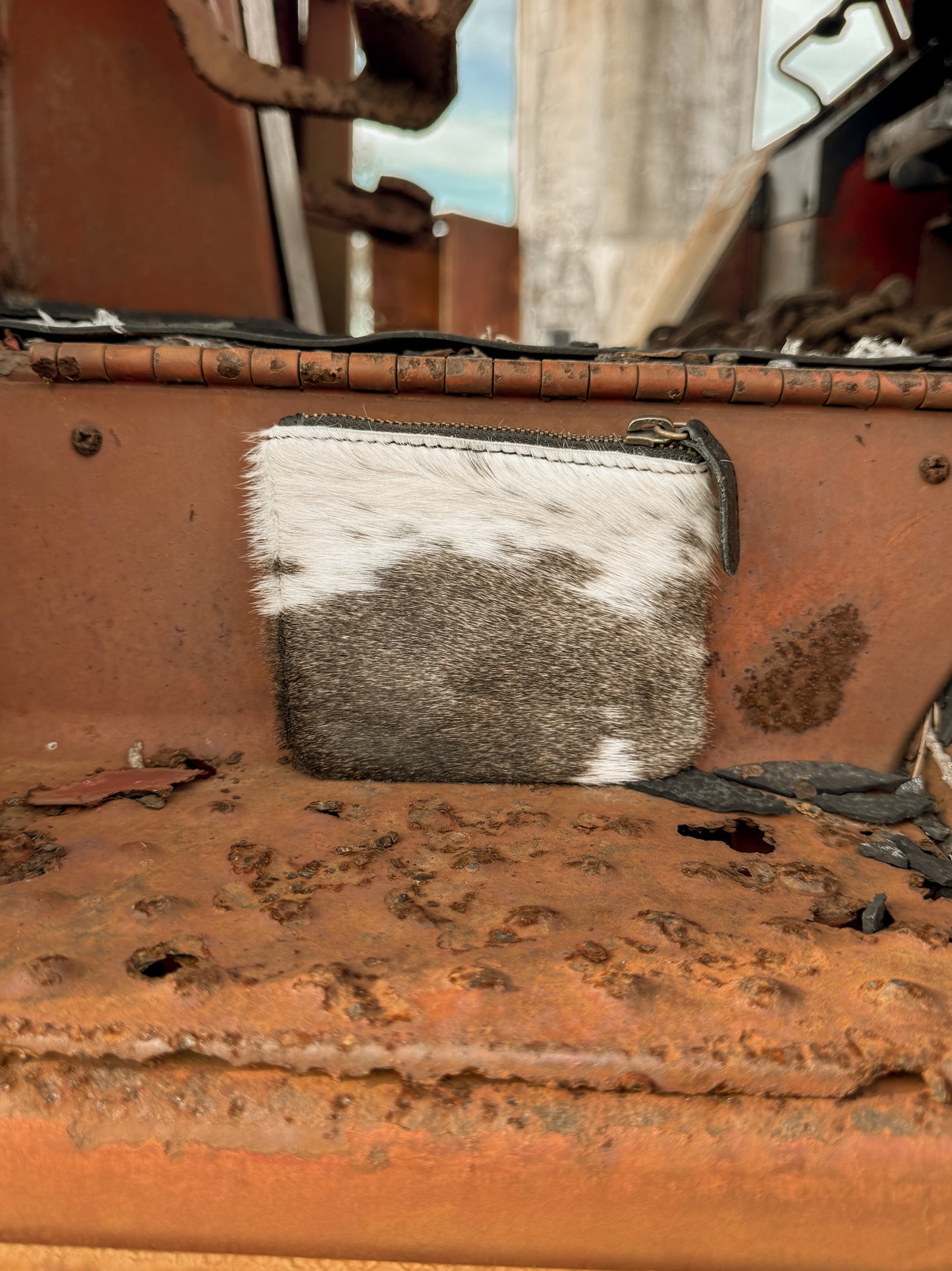 Cowhide Coin Purse