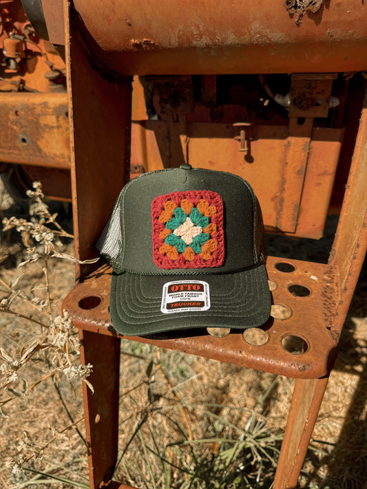 Granny Square Trucker
