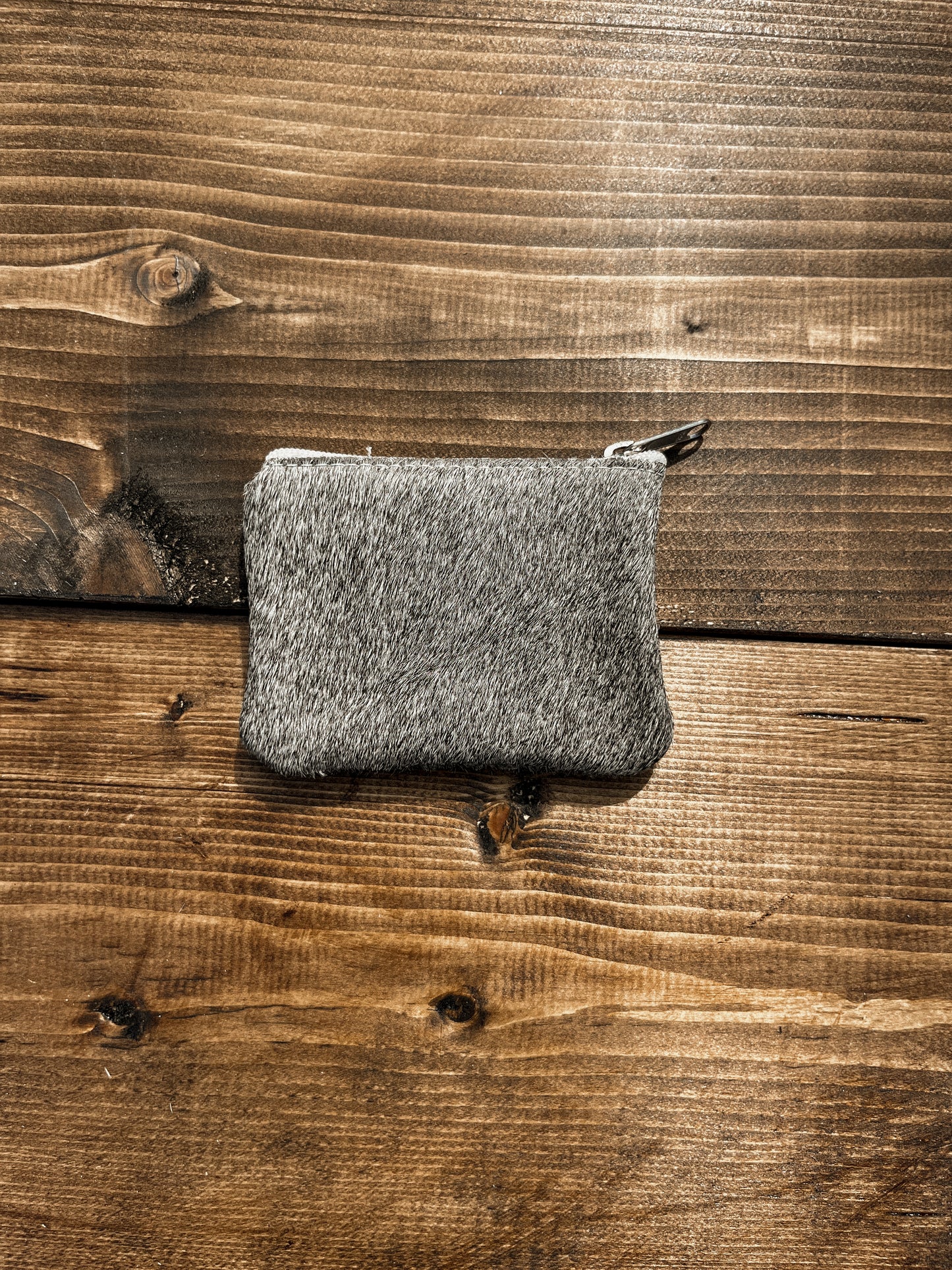 cowhide coin purse