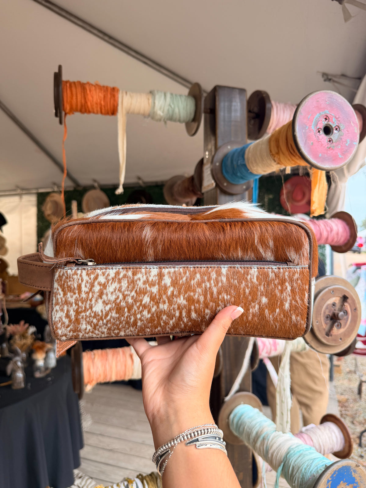 Cowhide Toiletry Bags
