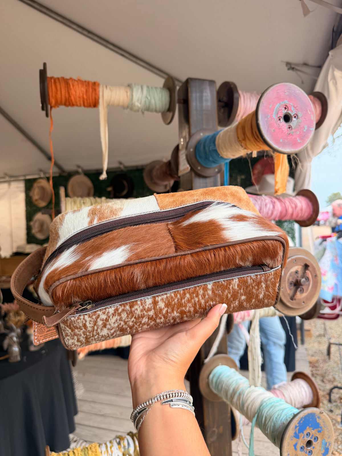 Cowhide Toiletry Bags