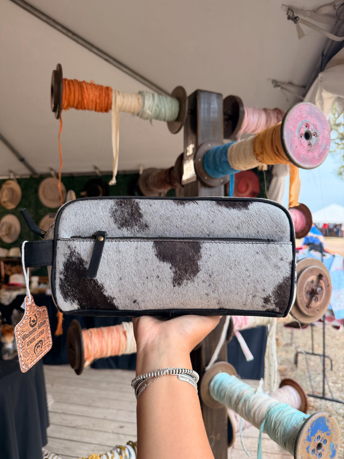 Cowhide Toiletry Bags